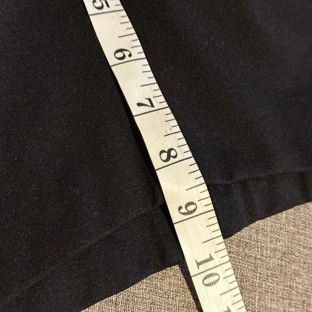 Eileen Fisher‎ Flare Leg Pants Italian Fabric 4 Black Slim Stretch Career